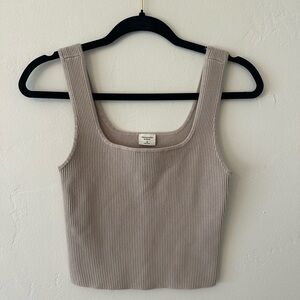 Abercrombie and Fitch Ribbed Seamless Crop Tank